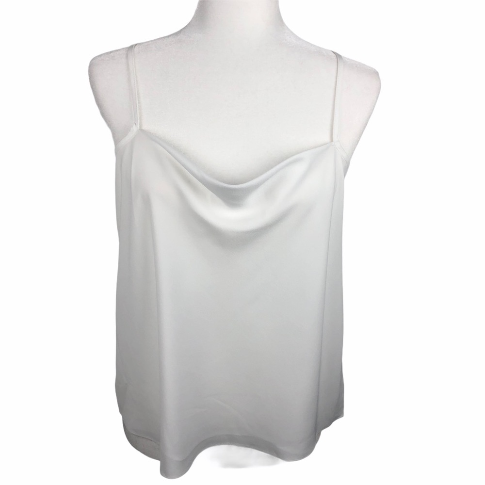NWT TopShop Ivory Draped Front Camisole Tank Top Size 6